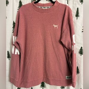 PINK Victoria’s Secret Mock Neck Long Sleeve Shirt Women’s Size Large